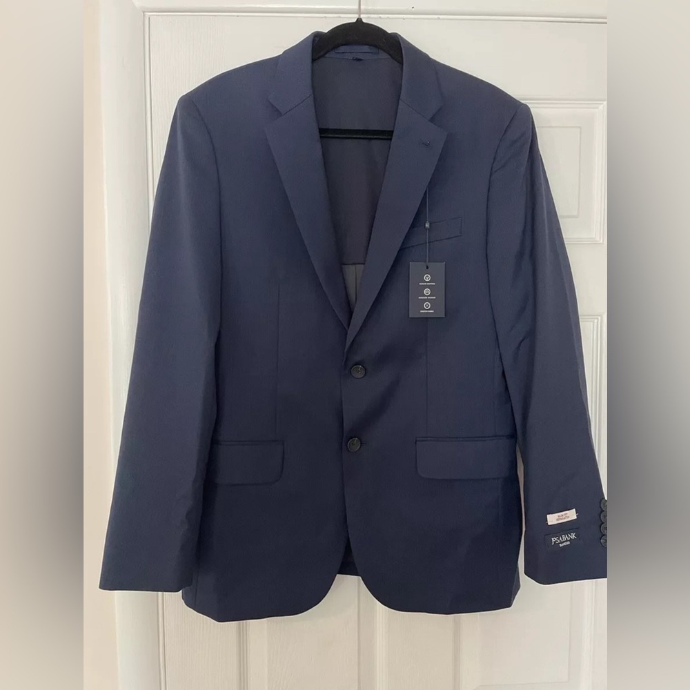 NWT Jos A Banks Suit Traveler Jacket size 39R Navy Blue